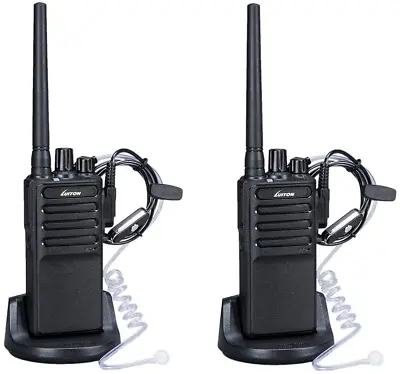 Auricular De Largo Alcance Walkie Talkie 2 50 Millas De Radio Bidireccional 2 Pc • $50.95