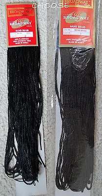 BROADWAY Hand Braided MICRO BRAID Weaving Extension Hair #6 Brown #1 Black • $10