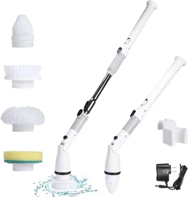 $38.21 • Buy Electric Spin Scrubber Rotating Cleaning Brush Floor Scrubbing Machine Cordless