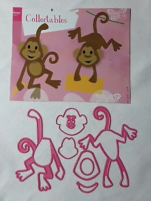 Marianne Design Collectables Cutting Dies Eline's Monkey 8pcs COL1399 Not Used  • £9.99