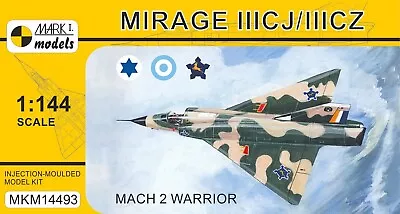 1/144 Cold War Fighter: Dassault Mirage IIIC  Mach 2  [Israel +2] #14493 : MARK1 • $21.50