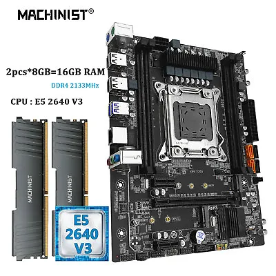 X99 Motherboard Combo Xeon E5 2640 V3 CPU LGA 2011-3 DDR4 RAM Memory NVME M.2 • $158.41