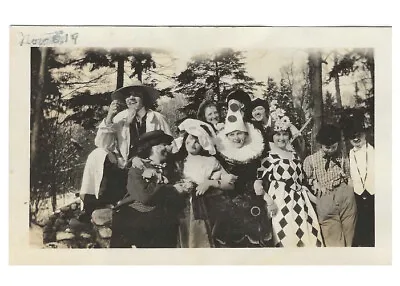 Halloween Photo Women Dresses As Men Hobo Vernacular Clown Pierrot Drag Costumes • $7.70