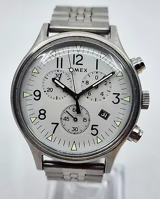 Timex Chrongraph Mk1 Aluminum Allied Forces Pilot Aviator Tw2r68800 Jubilee • $69.95