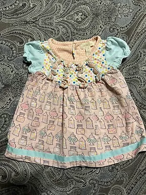 Matilda Jane Baby Girl's 12-18 M Pastel Candy Jar Dress Ruffles • $12
