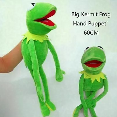 23  Kermit The Frog Hand Puppet Soft Plush Stuffed Doll Toy Kid's Birthday Gift • $18.99