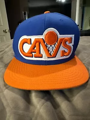 Mitchell And Ness Vintage Cleveland Cavaliers Flat Bill Snap Back Hat. • $10