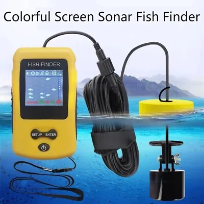 Fishing FINDER Alarm 100M Portable Sonar Fish Finder Fishing Lure Echo Sounder • $49.99