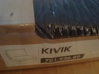 $149.80 • Buy IKEA COVER KIVIK One Seat Section Chair Sofa Tranas Black Corduroy SLIPCOVER NEW