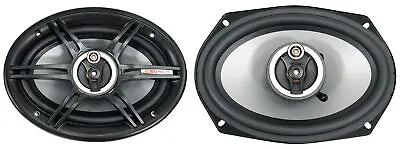 Pair Crunch CS693 6x9  Car Audio 3-Way Speakers 400 Watts Max • $31.95