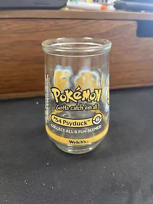 Vintage Pokemon #54 PSYDUCK Welch’s Glass Jelly Jar 1999 • $10