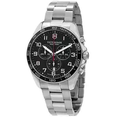 Victorinox Fieldforce Chronograph Quartz Black Dial Men's Watch 241899 • $434.50