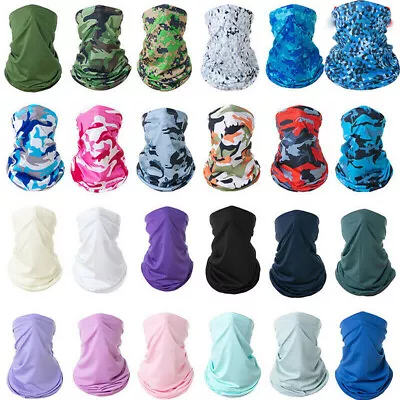 Face Mask Balaclava Tube Bandana Cover Snood Neck Gaiter Scarf Reusable Washabl • $3.01