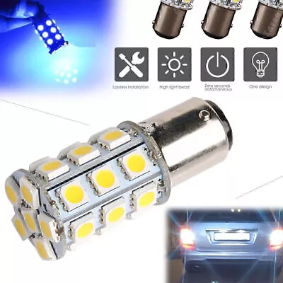 Blue Cabin Marine Boat LED Interior 27-SMD BA15D Lights Bulbs 1004 1076 1142 • £6.10