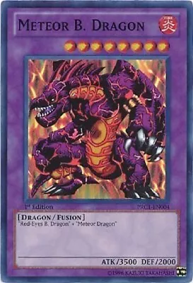 Yugioh - Meteor B. Dragon - Super Rare - 1st Edition - Free Holographic Card • $5