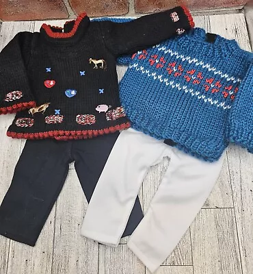 American Girl Doll Size 2 Sweaters And Two Pairs Of Pants Mix And Match • $7.99