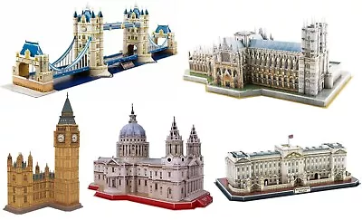 3D Puzzles Model Westminster Abbey Big Ben Tower Bridge Buckingham Palace London • £14.99