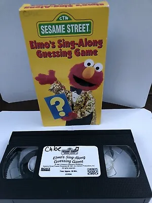 Sesame Street Elmo's Sing-Along Guessing Game VHS Home Video Tape VTG Kids RARE! • $7.99