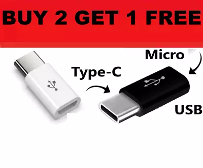 Micro USB To Type C USB C Adapter Converter Fast Charging Data Connector OTG • £1.79