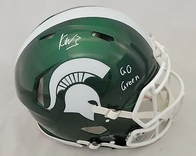 Kenneth Walker Iii Signed Michigan State Spartans Flash Speed Authentic Helmet • $499.99