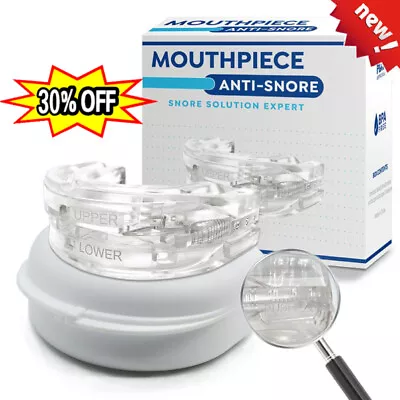 Adjustable Anti Snoring Mouthpiece-Guard Anti Snore Sleep Apnea Teeth Grind. • $5.98