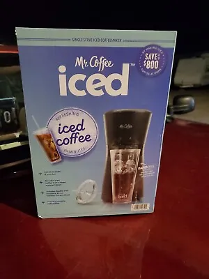 Mr. Coffee Iced Coffee Maker Black W/Tumbler Straw Lid & Filter NIB • $24.99