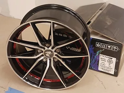 Rims PDW Model W5442 17  8 5 114.3 Bolt Pattern Gloss Black Red Wheel Upgrade • $175