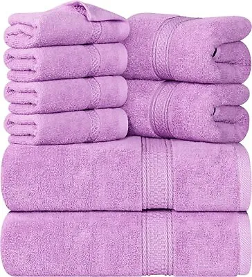 $29.95 • Buy Utopia Towels 600 GSM 8Pc Towel Set 2 Bath Towels 2 Hand Towels 4 Washcloths 