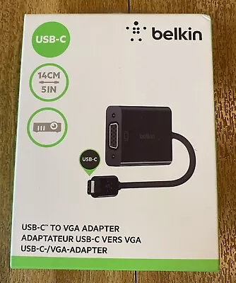 Belkin USB-C To VGA Video Adapter BRAND NEW Converter FREE TRACKED POSTAGE • $20