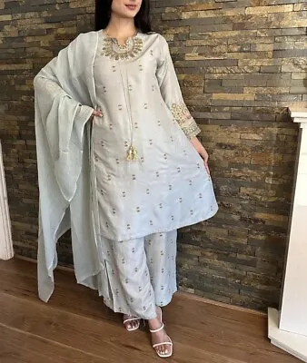 Asian Ready Made Suit Pakistani Indian Salwar Kameez  With Dupatta. SIZE S - XL • £24.99