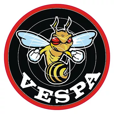 60MM VESPA FLYING WASP STICKER DECAL Motorbikes Scooters Helmets Leg Shields • £2.99