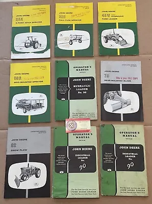 John Deere Operator’s Manuals • $10.99