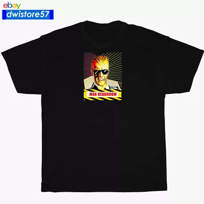 New Shirt Max Headroom Logo Black/Navy/White Men's T-Shirt S-5XL • $23.50