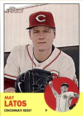 2012 Topps Heritage #334 Mat Latos CINCINNATI REDS • $1.89