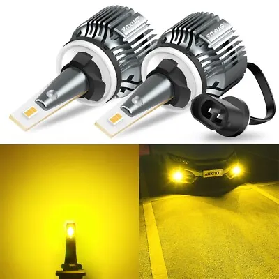 AUXITO 880 899 LED Car Fog Light DRL Bulb 3000K Amber Yellow 300% Brighter I9 • $23.99