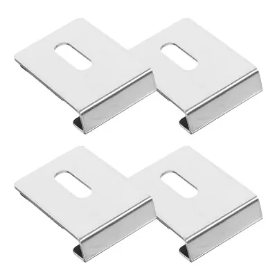 4pcs Mirror Hanger Mirror Retainer Brackets Heavy Duty Mirror Hanging Hardware • £5.55