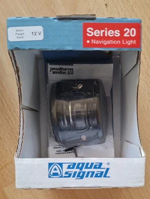 £22.50 • Buy New Glamox Aqua Signal Series 20 Stern 12v 5w Navigation Light Clear White