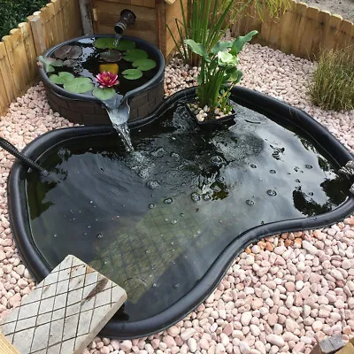 £9.95 • Buy Heavy Duty Garden Pond Liner Reinforced UV & Tear Resistant Koi Fish Landscaping