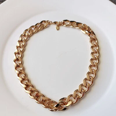 $14.99 • Buy New 17  Zara Heavy Thick Chain Necklace Gift Fashion Women Party Holiday Jewelry