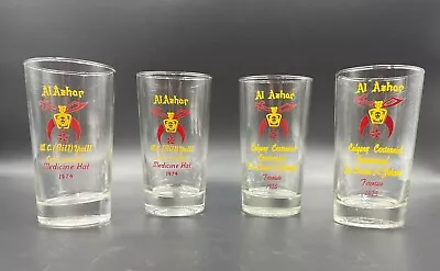 6 Vintage Shriner / Freemason Glasses - 1970's & 1980's - Rare Event Collectable • $11.06