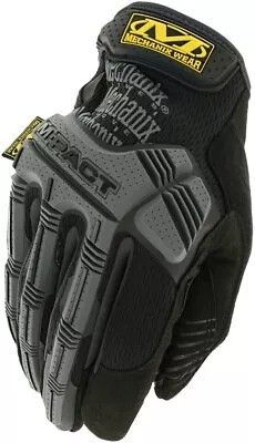 Mechanix Wear Gloves Large Black Grey L Impact Protection MPT-58-010 Washable C8 • $27.29