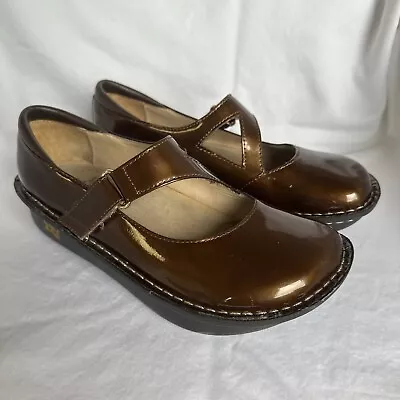 Alegria By PG Lite Bronze Day 126 Mary Jane Shoes Size 37 US 7/7.5 Nursing Nurse • $32