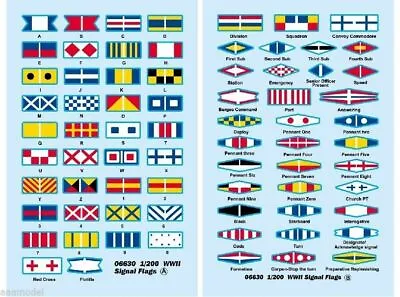 Trumpeter 1/200  WWII Signal Flags Decals  6630 X • $10