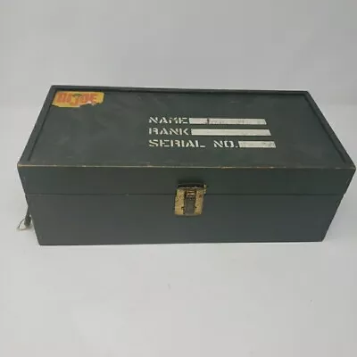 GI JOE Vintage 1960's Wood Footlocker Hasbro No Gear Decal Or Tray (fair) • $17.99