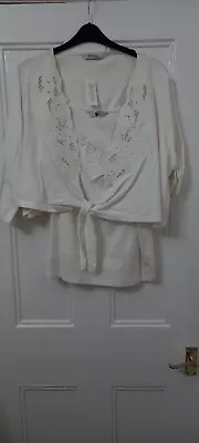 BNWT - Changes By Together - White 2 In 1 Strappy Top & Jacket  Size UK 32 • £5