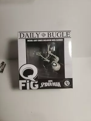 New Q-FIG Marvel - SPIDERMAN Hanging From Lamp Post BLACK & WHITE - LOOTCRATE  • $9.95