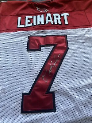 NFL ARIZONA CARDINALS MATT LEINART Mens Reebok Autographed Jersey- 52 XL • $49.99