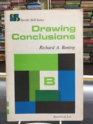 $7 • Buy Drawing Conclusions.  Book B ~ Specific Skills Series ~ Richard A. Boning ~ 1970