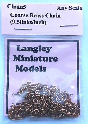 Coarse Chain Ring Link 30 Inches Long CHAIN5 Scale Langley Model Kit Accessories • £6.20