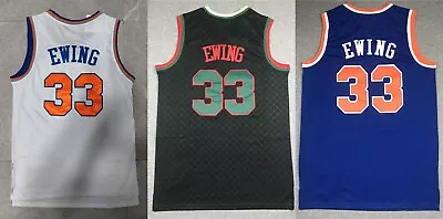 Throwback Patrick Ewing #33 Knicks Basketball Jersey Stitched Custom • $28.50